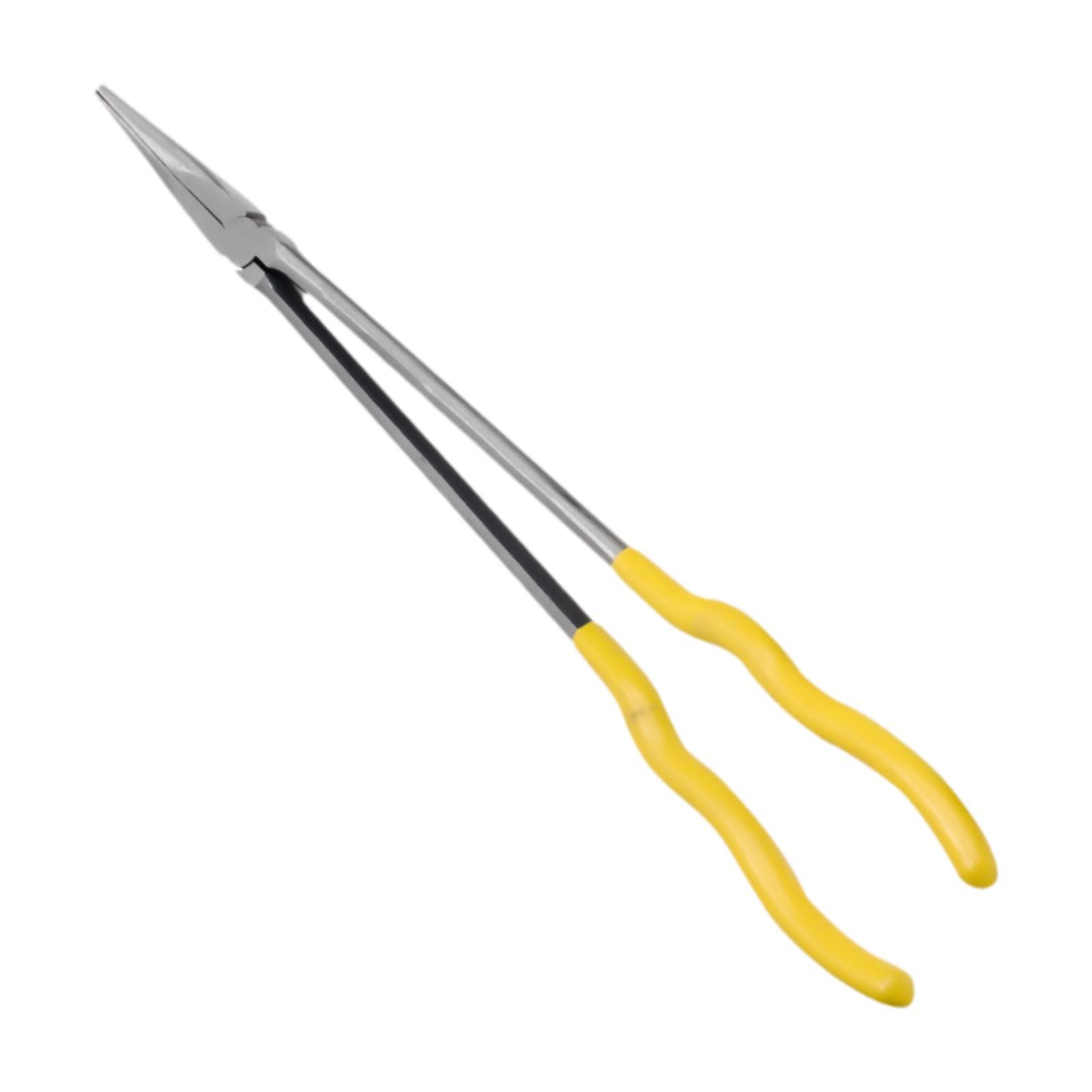 Extra Long Pin Reach Pliers Strong Comfort Grip Long Pin Nose Pliers Long Reach Pliers Repair Tool for Narrow Space, Home Garage