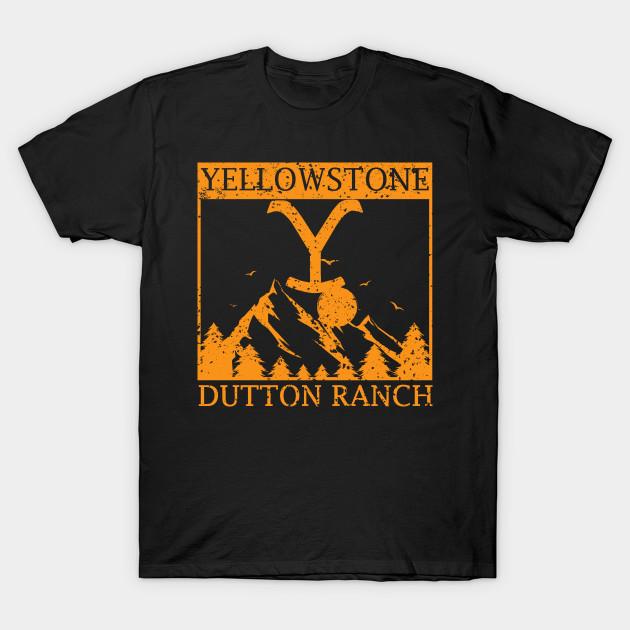 Yellowstone Dutton Ranch T Shirt Retro TV Shows TShirt Harajuku Punk Graphic Tshirts Men Casual Tops Movie Tee Ropa Hombre Shirt