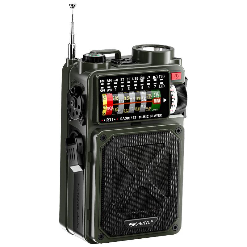 Multi-function Emergency Hand-crank Solar Radio with Flashlight & Power Bank