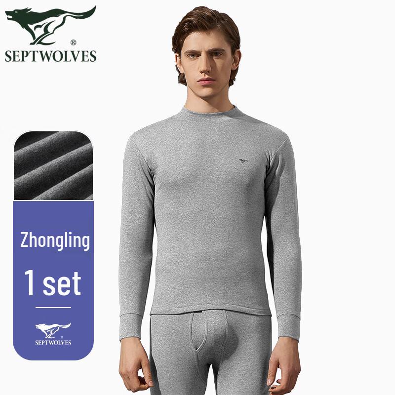 

Septwolves Men s Pure Cotton Half-Collar Thermal Set 3XL