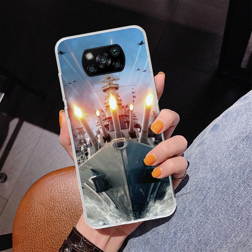 Military Aircraft Warship Fighter Phone Case For Xiaomi Poco X7 X6 X5 Pro F7 Ultra Redmi 15C 15 13C 13 12C 12 10 10A 10C 9 9A 9C