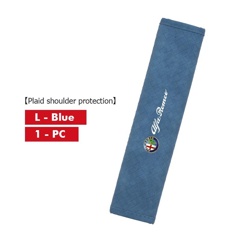 Hub Caps Leather Car Seat Belt Cover Safety Belt Shoulder Protection Pads For Alfa Romeo 159 Giulietta Giulia 147 Mito 156 159 1 CVP1