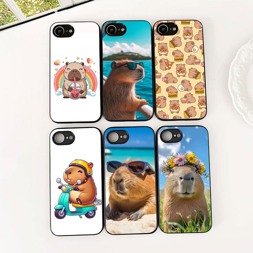 Anime Capybaras Phone Case for Samsung Galaxy S24 S25 S23 FE Ultra Plus S7 Edge S25+ S23+ A56 5G Protective Cover