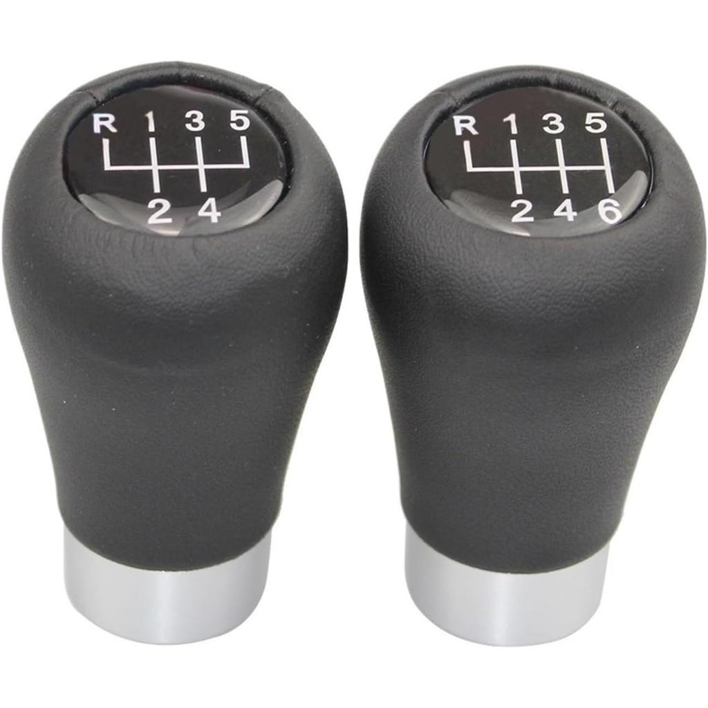 5/6 Speed Shift Knob Leather Fit for BMW E36 E46 E34 Shifter Knobs Transmission Gear Stick Shifting Lever Manual Cars Truck(5 Speed)