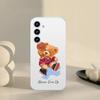 Teddy Bear Phone Case For Samsung Galaxy A52 A12 A51 S21 Edge S22ULTRA S23 S24 S20LITE Plus Ultra Transparent Cover