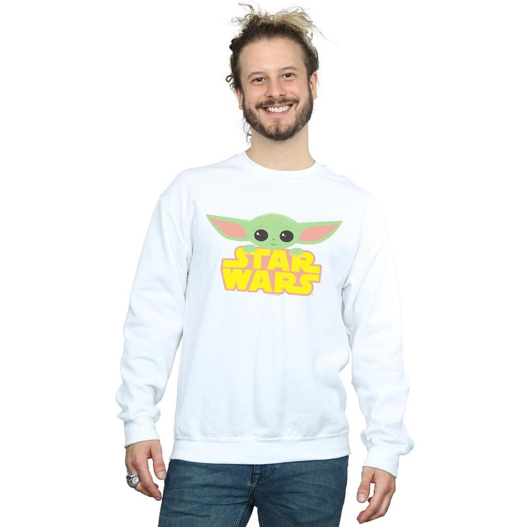 STAR WARS Mens The Mandalorian The Child And Logo Sweatshirt