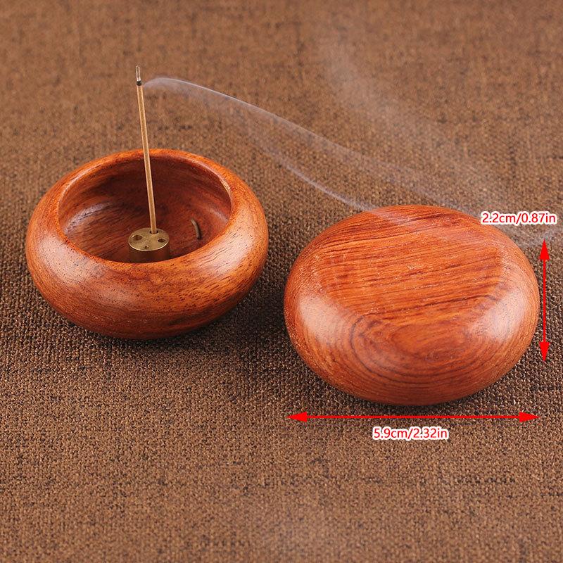 Vintage Wooden Bowl Incense Holder Rosewood Burner Stick Censer Various Sizes Home Decor Aromatherapy Yoga Meditation Zen