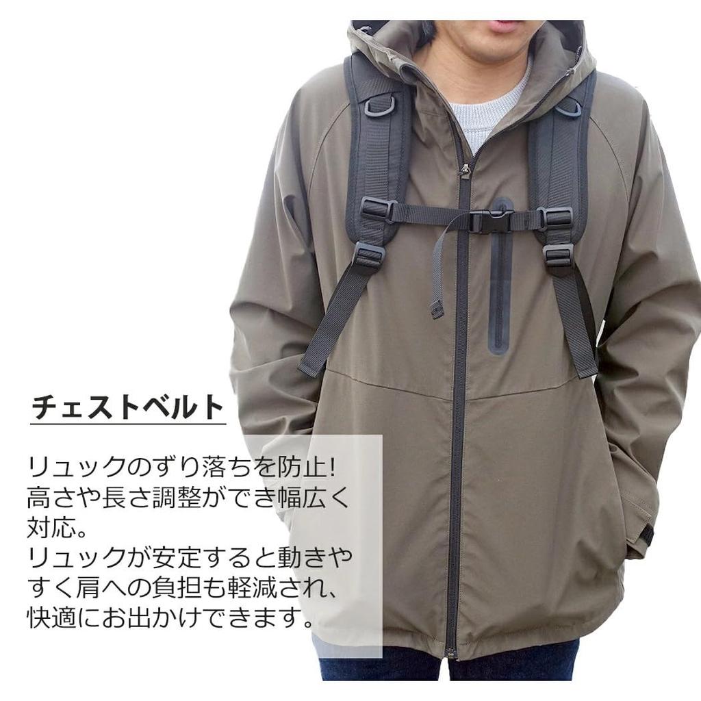 BEN DAVIS Ben Davis Backpack, 29L-41L Daypack, Black Backpack (Black x White)