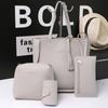 2022 Lychee Grain Women's Four-Piece Handbag Set - Stylish, Versatile, Large Capacity