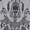 Halloween Black Lace Curtains Tassel Valance Skull Bat Tulle Topper Shawl
