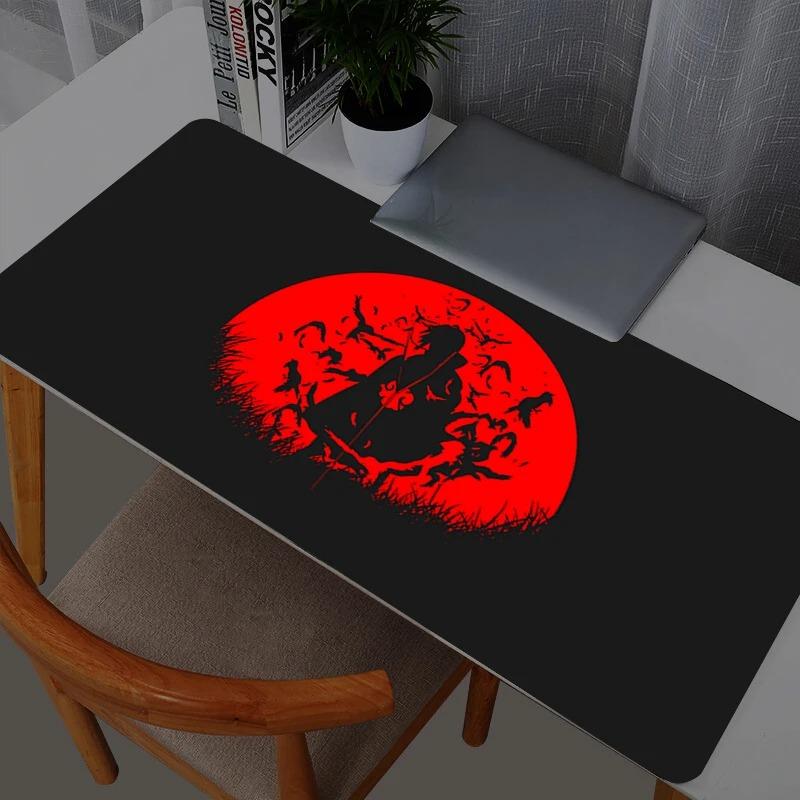 Naruto Itachi Uchiha Mauspads Computer Laptop Anime Tastatur Mauspads Große Mauspads Tastaturen Gamer Dekoration Schreibtischunterlage