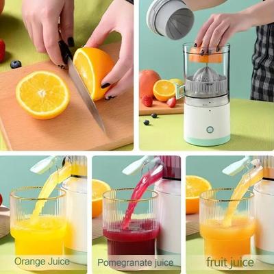 Exprimidor de cítricos portátil con carga USB, batería de iones de litio recargable, taza de ABS de grado alimenticio, cuerpo de plástico