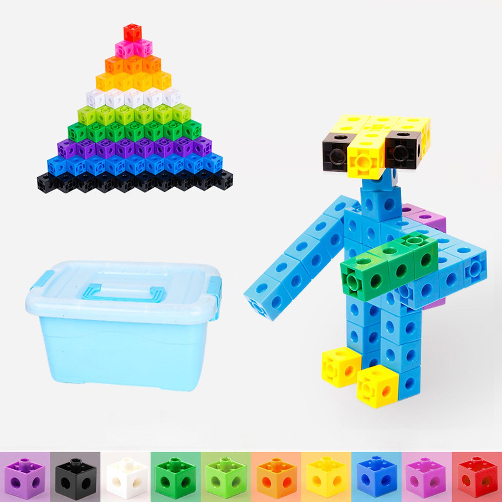 

Interlocking Cube Building Blocks Educational Toy Set for Creative Construction and Fine Motor Skill Development Suitable for Children and Adults