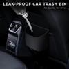 Car Trash Can - Mini Leakproof Car Trash Bin, Artificial Leather Garbage Organizer For Any Cars,Sedans,SUVs & Trucks,Easy-To-Tall Automotive Garbage