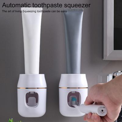 Toothpaste Holder Strong Bearing Bathroom Accessories ABS Wall Mount Automatic Toothpaste Squeezer Creative Multi-functional