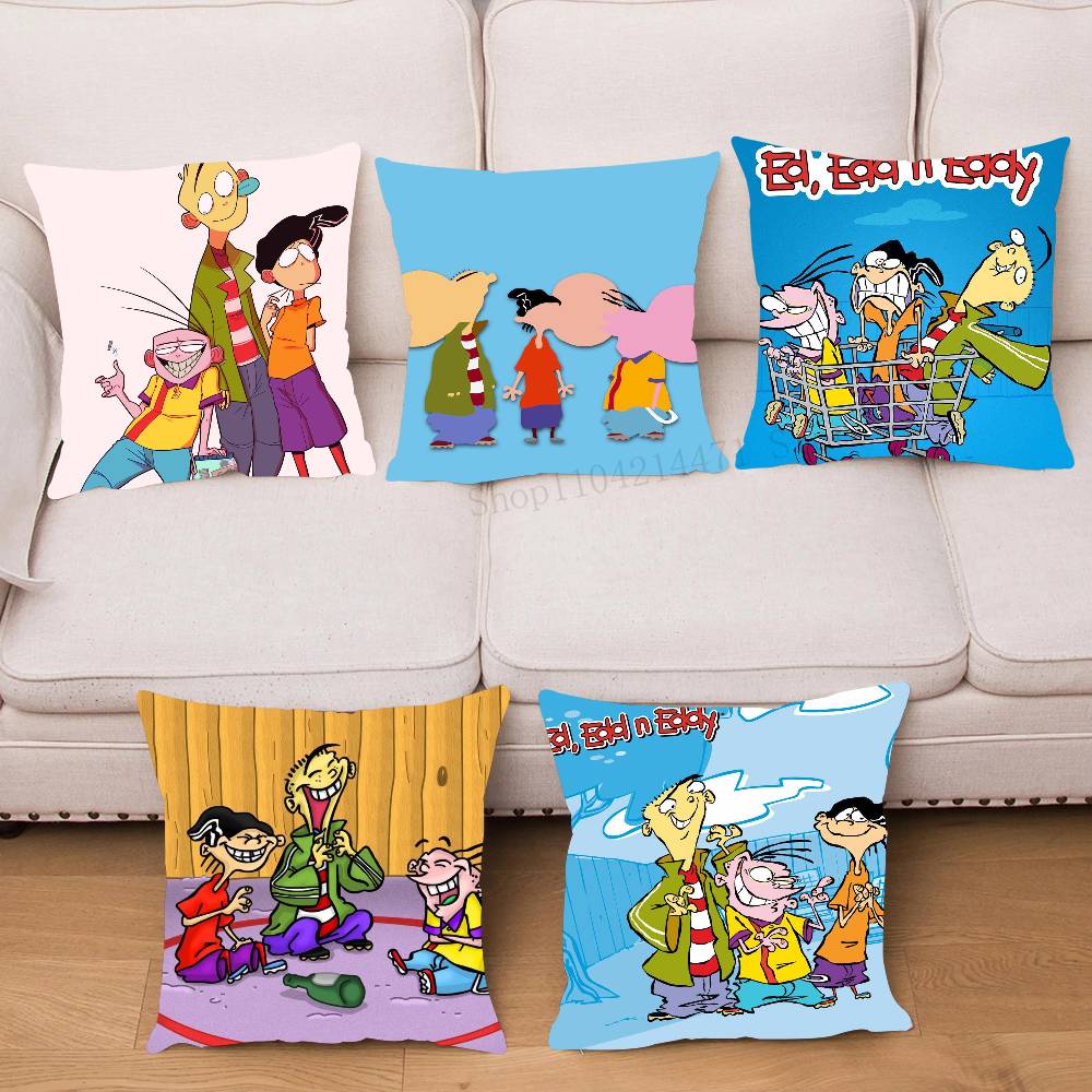 Ed EEdd N Eddy Pillow Case Fashion Square Pillowcase Bedroom Sofa Room Ins Decoration Leisure