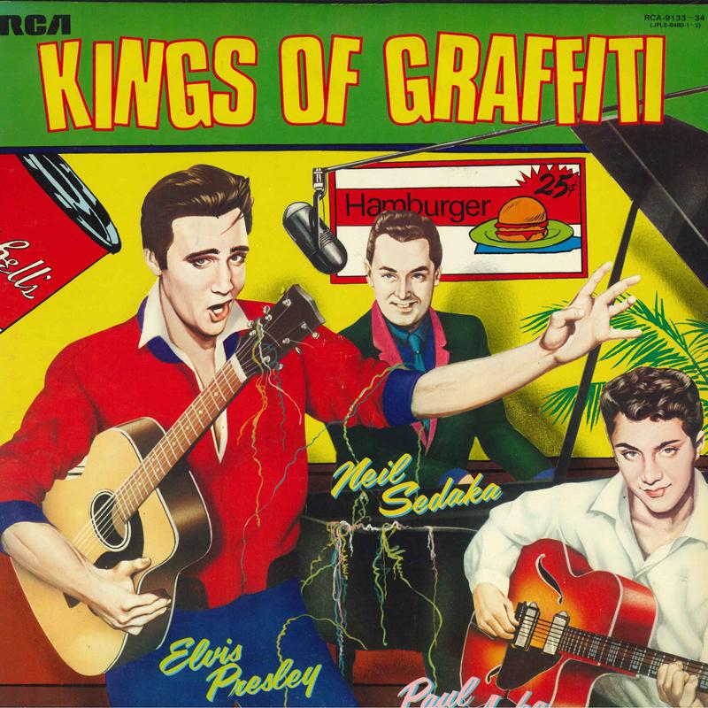 

LP Record ELVIS PRESLEY - King Of Graffiti RCA913334 RVC 1977 Japan Obi Rock Used