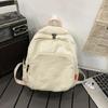 Solid Color Backpack Girl Casual Daypacks Canvas Backpack Student School Backpack Travel Backpack Aesthetic Backpack