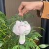 Cute Cartoon Cat Plush Doll With Soft Fur And Colorful Chains Decoration For