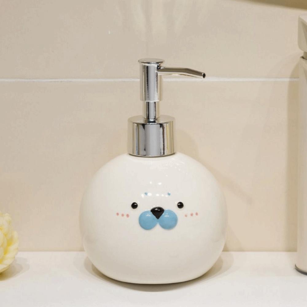 350ML Dichtende Flüssigseifenflasche Pumpenart Dichtkopf Lotion Spender Flüssigseife