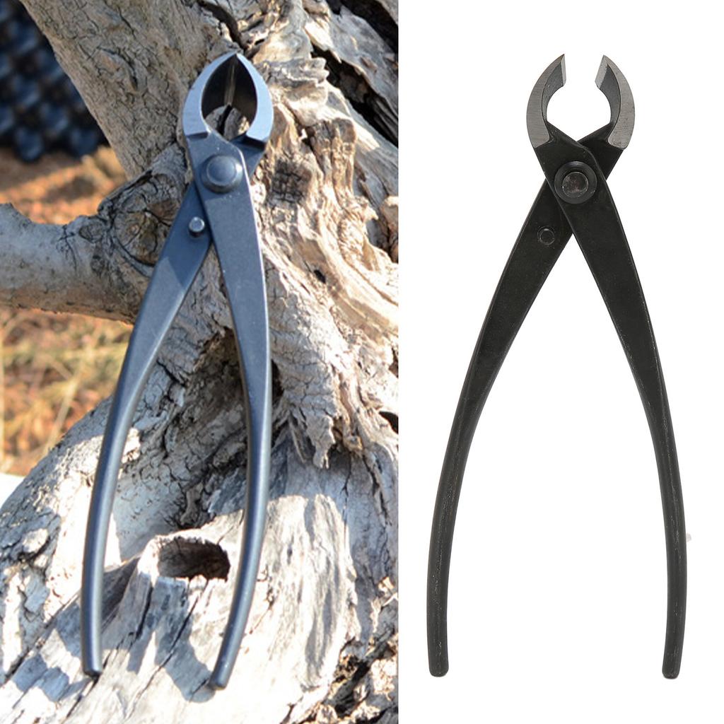 200mm Concave Branch Cutter Diagonal Piers High Strength Manganese Steel Bonsai Tool with Ergonomic Handle for Pruning Small Branches