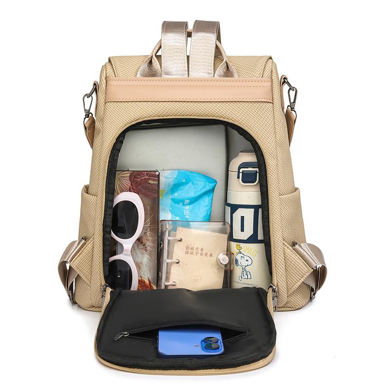 Women's Multi-Function Shoulder Bag Tassel Backpack