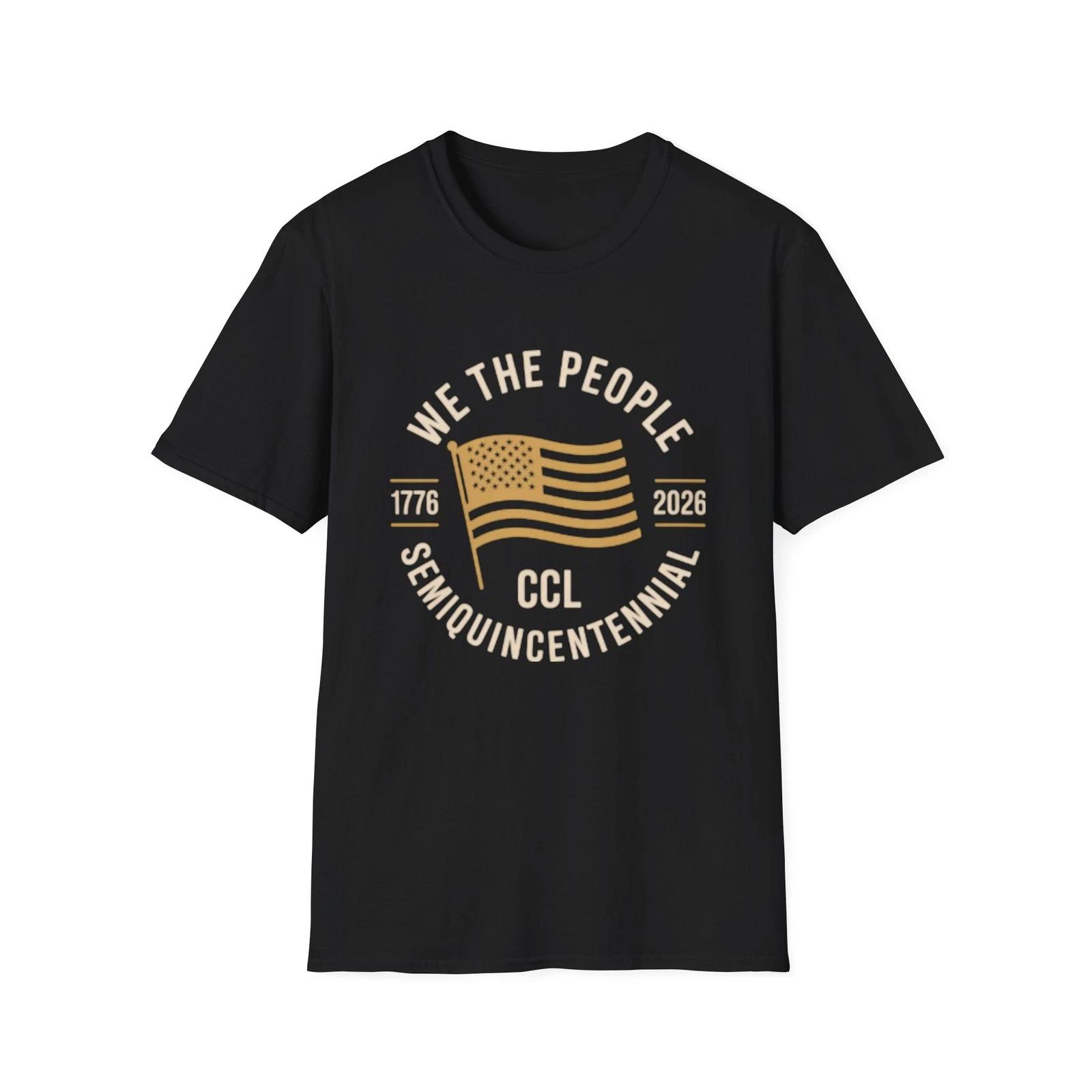 We The People Flag Fourth of July T-Shirt | 1776–2026 Patriotic S