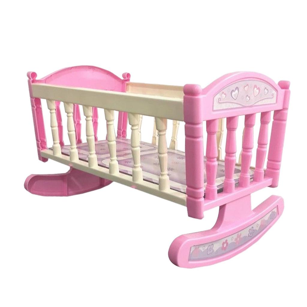 Miniature Shaking Bed Interactive Toys Multipurpose DIY Project Dollhouse Furniture for Parties Play