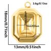 5pcs Geometric Cabochon Base Setting Tray Blank PVD Charm Heart Cross Flower DIY Stainless Steel Pendant For Jewelry Making Bulk
