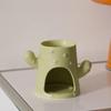 Cactus Ceramic Aromatherapy Stove Essential Oil Heating Furnace Wax Melting Furnace Incense Ornaments Household Incense Burners