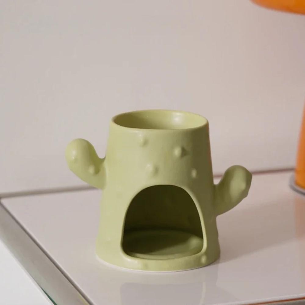 Cactus Ceramic Aromatherapy Stove Essential Oil Heating Furnace Wax Melting Furnace Incense Ornaments Household Incense Burners