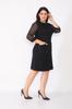 Women's Big Size Dress Dress with chiffon sleeves and pocket detail on the front