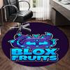 Blox Fruits Printed Round Rug Carpet Chair Rug Area Rug Entryway Doormats,for Office Chair Living Room Bedroom Kitchen Room.