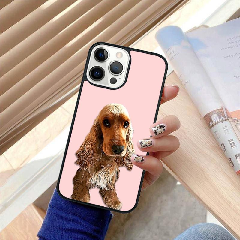Cartoon Cocker Spaniel Mobile Phone Cases Cover For iPhone 17 Air 16 15 14 12 13 11 Pro MAX apple Plus Coque