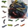 6/12Pcs Simulation Spooky Caterpillars Hair Clip Funny Creative 3D Crawl Insect Duckbill Clip Hairpin Prank Party Hair Accessory