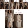 Sexy Solid Color Womens Satin Sleep Dress And Robe Set For Comfortable Nightwear