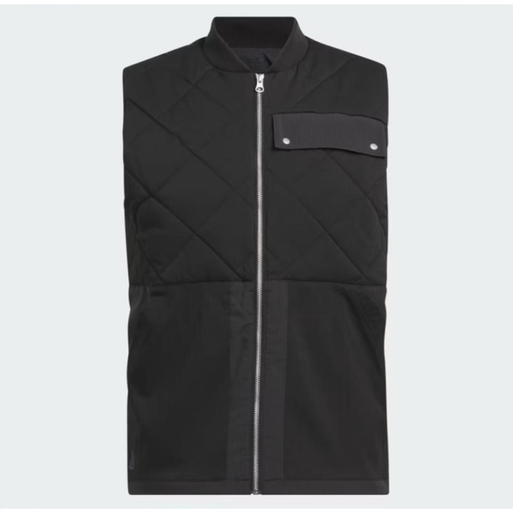 

AdidaS Golf Men S veSt Padding Goto Quilted Dwr Full Zip Il0580 AM