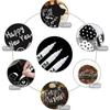 10Pcs Water Resistant White Marker Pen Alcohol Paint Oily Tire Painting Graffiti Pens Permanent Gel Pen for Fabric Wood Leather 10MM