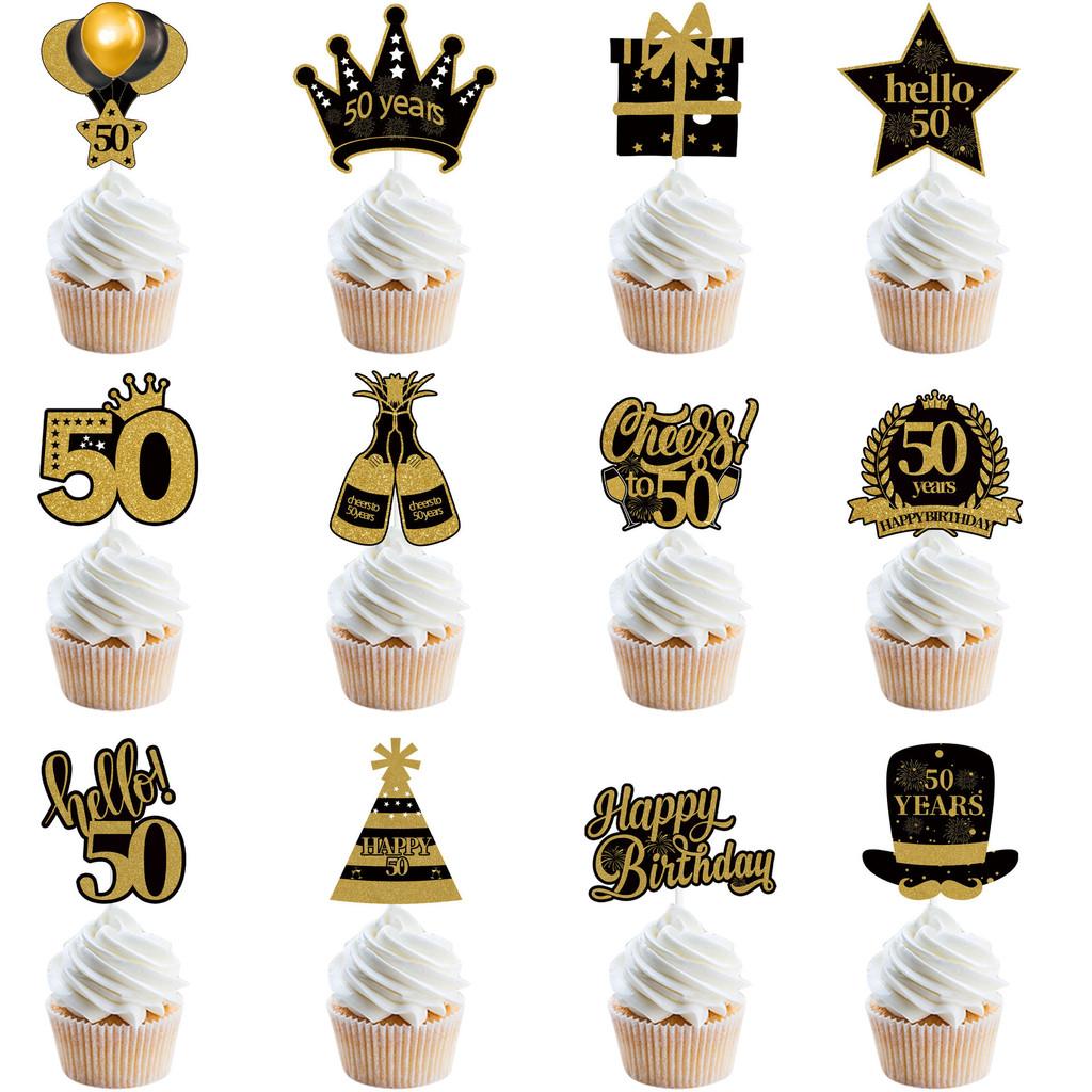 Flag Set Cake Of 18th To 80th Birthdays Year Celebrations Decoration Party