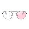 Sun Photochromic Pink/Gray/Tea Myopia Lens Prescription Spectacle Women Men Metal Oval Myopes Lunettes  0 -0.5 -1.0 -1.5 To -6.0