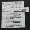 LWC1  3D ABS Car Letters For Mercedes CLA35 CLA45 AMG C117 W117 CLA45S C118 W118 Fender TURBO 4MATIC Emblem Logo Sticker Accessories
