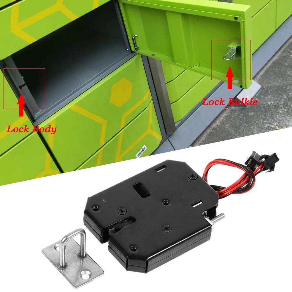 12V OR 24V Mini Cabinet Lock Market Express Delivery Electrical Bolt Locker Drawer Solenoid Lock ElectroMagnetic Lock