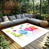 Tuniu Colorful Love Heart Carpet Mat for Living Room Bedroom Kitchen Rug Non-Slip Floor Decor