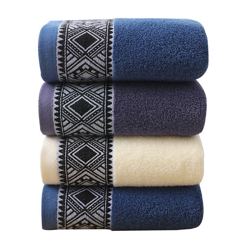 100% Cotton Embroidered Face Towel Luxury Shower Hotel Bath Towels Bathroom Set Soft and Highly Absorbent Turkish Towel Gym