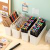 Plastic Desk Storage Organizer Portable Storage Box Storage Containers Desk Stationery Box  Women
