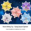 Parrot Spinner Toy: Decompression Flying Saucer for Cockatiels and Birds - Boredom Relief Wheel