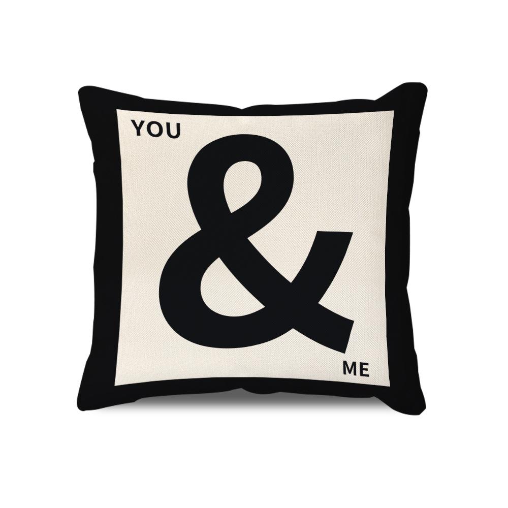 Nordic Pillow Cushion Modern Minimalist Striped Geometric Plaid Pillow Case Sofa Seat Pillow Waist