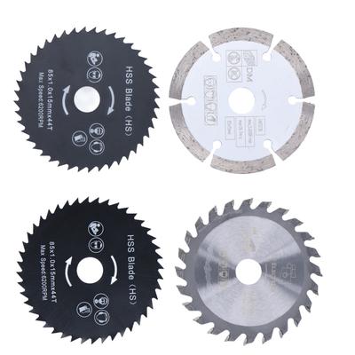 4Pcs/Set Mini Circular Saw Blade Alloy Steel Cutting Rotary Tools Wheel for Wood Plastic 85mm Circular Cutting Blades
