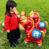 2026 Cartoon Animal Theme 3D Standing Cute Horse Aluminum Film Balloon With Wheels Children Birthday Party Photo Prop Decoration