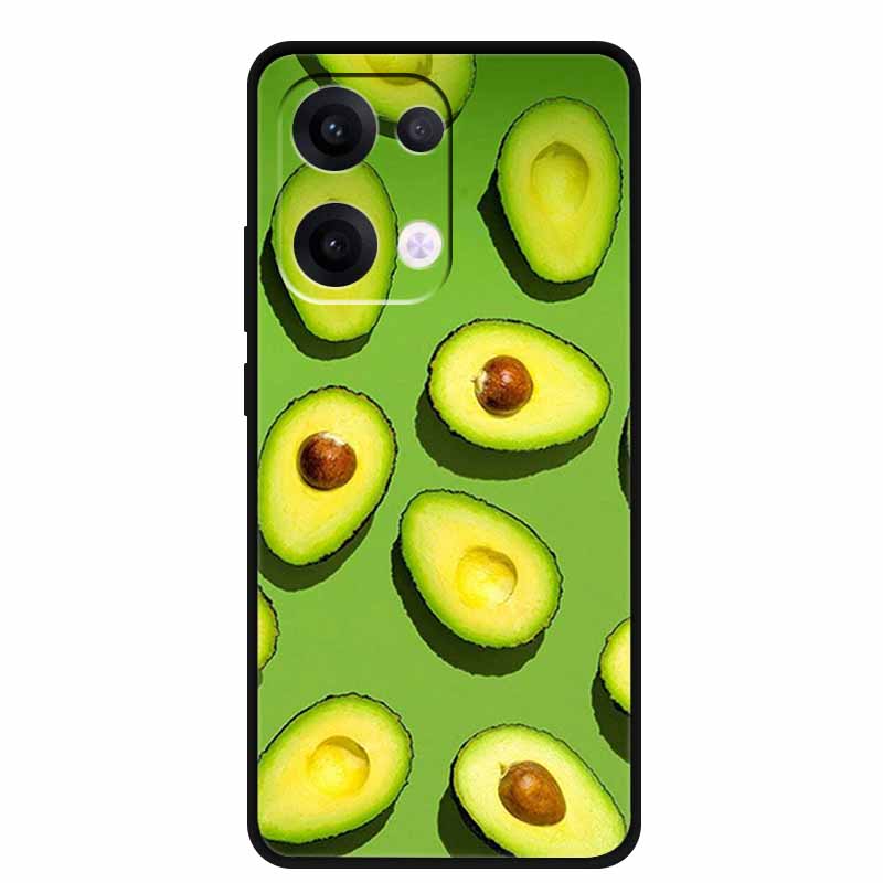 For Oppo Reno13 5G Case Soft TPU Cute Cartoon Silicon Back Cover for Oppo Reno 13 Pro Phone Cases Reno13Pro 13Pro 5G Black Shell